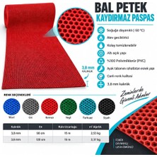 Hortumtech Bal Petek Paspas Kaymaz Pvc Islak Zemin Banyo Duş Havuz 4 mm 3,37 Kg/m2 - Kırmızı 120X50 cm