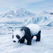 Yumuşak Soft Sesli Vahşi Hayvanlar Dünyası 27 cm - Panda (Lisinya)
