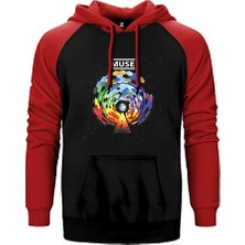 Z zepplin Muse The Resistance Cover Kırmızı Renk Reglan Kol Kapşonlu Sweatshirt