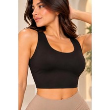 Bul-Al Kadın Lazer Kesim Dikişsiz Spor Crop 3000