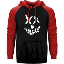 Z zepplin Suicide Squad Smile Çift Renk Reglan Kol Sweatshirt / Hoodie