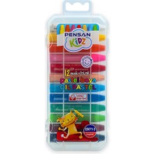 Pensan Kidz Pratik Kutulu Pastel Boya 12 Renk (6'li Paket)