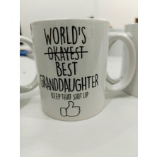 Toyigoo World's Best Granddaughter Kupa - En Iyi Torun Komik Seramik Bardak Hediyesi 325ML