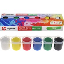 Fixpoint 6 Lı Akrilik Boya 25 ml P-6942 (12'li Paket)