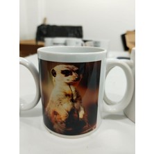 Toyigoo Suricate Surikat Kupa - Vahşi Hayvan Doğa Seramik Bardak Hediyesi 325ML