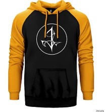 Z zepplin Insomnium Logo 2 Çift Renk Reglan Kol Sweatshirt / Hoodie