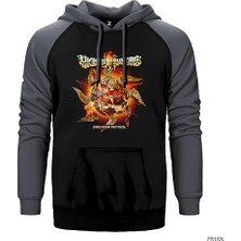 Z zepplin Vicious Rumors Concussion Protocol Gri Renk Reglan Kol Kapşonlu Sweatshirt