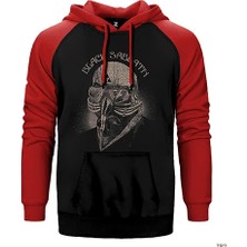 Z zepplin Black Sabbath Classic Kırmızı Renk Reglan Kol Kapşonlu Sweatshirt