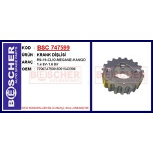 Bescher Krank Dıslısı R19 Megane Clıo Kangoo Logan 1,4 K7M K7J - 1 Adet - Bsc 747599