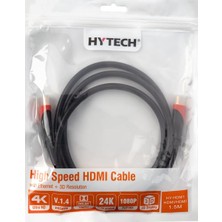 Str Store Hytech Hy-Hdm1 HDMI To HDMI 1.5m Altın Uçlu 24K 1.4 Ver. 3D Kablosu