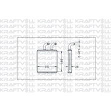 Kraftvoll Klıma Radyatoru Kaloıfer Radyatoru Bongo K2500 K2700 1998 2004 (170X165X26)