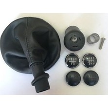 Plastech Vites Topuzu +Korugu Komple (5+6 Ileri 2 Krom 2 Siyah Numarator Ile) Transporter P12196