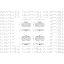 Kraftvoll Balata Arka Fren Balatası Focus 98>05 Fıesta Vı 1,0 / 1,5tdcı / 1,6tı 12 />15