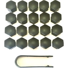 Plastech Siyah Bijon Kapağı Takim 20 Ad +Cikarma Aparati A1 A3 A4 A5 A6 A7 A80 Caddy Golf P12166