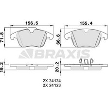 Braxis Braxıs On Fren Balatası Freelander 2 06-14 / Mondeo Iv 1.6tı / 2.0tdcı / 1.8tdcı / 2.5 07 /> S Max Galaxy 1.6tdcı / 1.6 Tı / 2.2tdcı