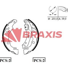 Braxis Braxıs Arka Fren Balatası (Pabuclu) Renault Clıo Iı 98>03 Clıo Iv 12> Symbol Iı 08> Symbol Iıı 14> Dacıa Logan 04> Dacıa Sandero Iı 08> Duster 10> Nısssan Mıcra Iv 10>15 Note 13>