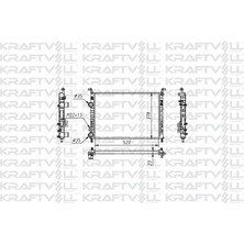 Kraftvoll Klıma Radyatoru Motor Radyator Palıo 1,2 Albea 1,2 / 1,6 Klımalı (2 Sıra Al+Pl Sıstem) / (520*378*23) (Mt)