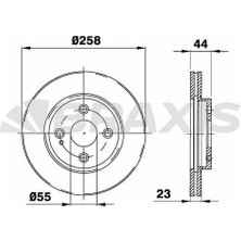 Braxis Braxıs On Fren Dısk Aynası Havalı Mazda 2 1.3 / 1.4 Mzr CD / 1.5 / 1.6 Mz CD 07 Ford Ka+18>
