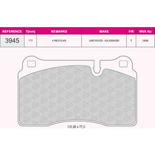 Beşer Beser Fren Balatası Ön Touareg 7l 03> Touareg 7p 10> - 3945