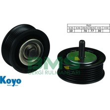 Bms Alternator Gergı Rulmanı 10×70 / 77×30 Plastık (Plastıc) 6 Pk Opel Insıgnıa Chevrolet Malıbu Saab 9AD.