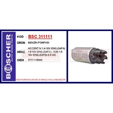 Bescher Yakıt Pompası (Depo Icı) Accent Blue 1,4 Benzınlı 2011>
