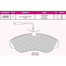 Grap Ön Fren Balatası Boxer Ducato Jumper 94 02 Fıslı - 93559