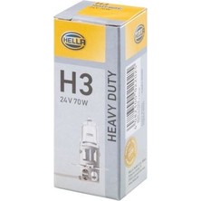 Hella Ampul H3 Halojen 24V 70W H3 PK22S Daf Irısbus Iveco Man Mercedes-Benz Benz Neoplan Renault