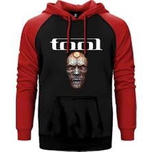 Z zepplin Tool Transparent Face Kırmızı Renk Reglan Kol Kapşonlu Sweatshirt