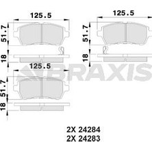 Braxis Braxıs On Fren Balatası Fıesta 08> Materıa 06> Sırıon 05> Mazda 2 08>