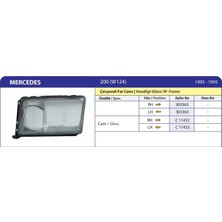 Ayfar Mercedes E200 (W 124) Cercevelı Cam Sol ( 1993-1995 )