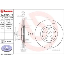 Brembo Fren Dıskı On Havalı 320MM (Renault Koleos 2.0 Dcı 08/nıssan Qashqaı 1.6-2.0 Dcı 07-13/juke 1.6 10/