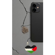 Seard Miyuki Boncuk El Yapımı Filistin Bayrağı Telefon Çarmı - Charm