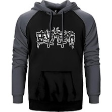 Z zepplin Belphegor Çift Renk Reglan Kol Sweatshirt / Hoodie