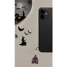 Seard Miyuki Boncuk El Yapımı Perili Şato Telefon Çarmı - Charm Halloween Cadılar Bayramı