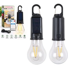 OEM Bigpro T-01B Asma Aparatlı Solarlı Kamp Ampul Amber Kumandalı 3 Modlu