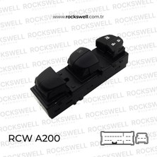 Rockswell Cam Acma Kapama Anahtarı Ön Sol Qashqaı 14> / Juke 10> / Pathfınder 07> / X-Traıl - A200