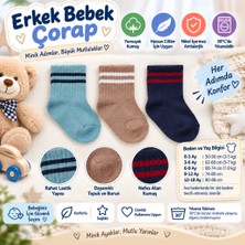 Ceki Home Assn Erkek Bebek Çorap USB2200 Su Yeşili (Adet Fiyatıdır)