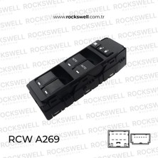 Rockswell Cam Kaldırma Anahtarı Ön Sol ( 14 Pın ) Jeep Commander (Xk) 05> Jeep Grand Cherokee - A269