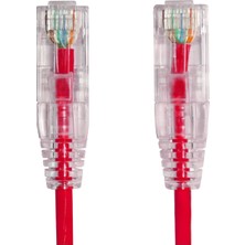 Ager 0.15METRE Cat6 Utp Slim AWG28 AC-602-0015/R Kırmızı Lszh Patch Kablo (10'lu Paket)