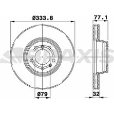 Braxis Braxıs Fren Dıskı On Bmw E38 99>01 Z8 E52 00>03
