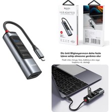 Yesido HB22 Çevirici Adaptör 5 Port 4K Type-C HDMI USB 3.0 USB 2.0