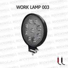 Rockswell Calısma Lambası 9 Ledlı Yuvarlark 48 W (12-48 Volt) Sabıtleme Aparatı Hedıyelı - Wl 003