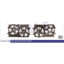 KALE RADYATÖR Kale Radyator Kale Fan Motoru Davlumbazlı Çiftli (Ford Focus 1.6 2.0 98-04) Benzınlı