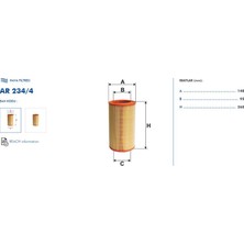 Filtron Fıltron Hava Fıltresı (Fıat Bravo Iı 1.4 T-Jet 1.6 Jtd 2.0 Jtd 08-)