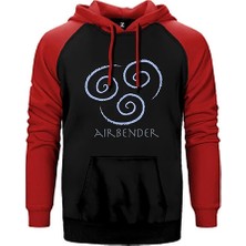 Z zepplin Avatar Air Bender Çift Renk Reglan Kol Sweatshirt / Hoodie