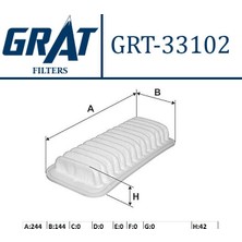 Grat Filtre Hava Fıltresı - (Daıhatsu Terıos 1.3 97/05 )