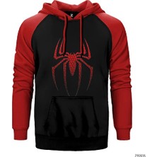 Z zepplin Spiderman Suit Çift Renk Reglan Kol Sweatshirt / Hoodie