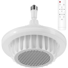 Omrs Store Elektrikli 600W Isıtıcı Fan Lamba, Uzaktan Kumandalı, 3 Renkli LED Aydınlatma, E27 Uyumlu, Zamanlayıcılı Kapanma