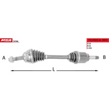 Mga Aks Aks Sol Komple ( Fiat Doblo 1.4 06- ) MGA-70788