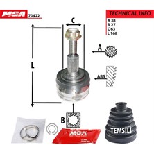 Mga Aks Kafası Dış Aks Kafasi (Vw Transporter 03-15) MGA-70422